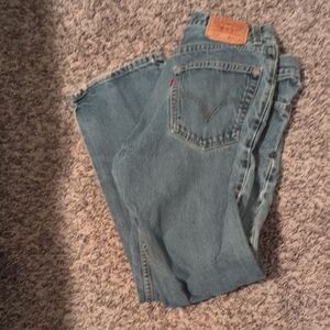 Levi's men's Straight Leg Blue Jeans reg fit 505